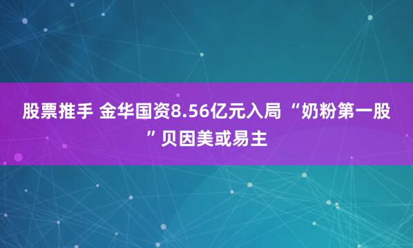 股票推手 金华国资8.56亿元入局 “奶粉第一股”贝因美或易主